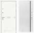 Входная металлическая дверь Лабиринт Лайн WHITE 22 - Белый софт, черная вставка 3769460