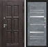 Входная металлическая дверь с Терморазрывом Лабиринт Лондон 20 - Бетон темный, зеркальные вставки 3797296
