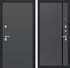 Входная металлическая дверь Лабиринт ART графит 22 - Графит софт, черная вставка 3823744