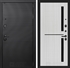 Входная металлическая дверь Лабиринт VOLCANO 02 - Сандал белый, стекло черное 4055040