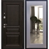 Входная металлическая дверь Премиум -H Пастораль Силк титан с Зеркалом 6772