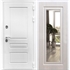 Входная белая дверь Император ФЛ-120 с Зеркалом Лиственница беж 28595