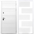 Белая входная дверь Morrison ФЛ-185 Белый силк сноу 28709