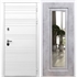 Белая входная дверь Morrison ФЛ-120 с Зеркалом Бетон темный 28865
