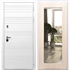 Белая входная дверь Morrison Пастораль Дуб белёный с Зеркалом 28871