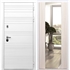 Белая входная дверь Morrison с Зеркалом СБ -16 Беленый дуб 28885