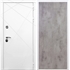 Белая Входная металлическая дверь Олимпия ФЛ-246 Бетон светлый 28920