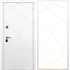 Белая Входная металлическая дверь Олимпия ФЛ-291 Белый силк сноу 29018