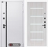Входная белая дверь Лабиринт ROYAL 01 - Сандал белый, стекло белое 3918967