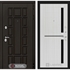 Входная металлическая дверь Лабиринт Нью-Йорк 02 - Сандал белый, стекло черное 1647804