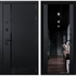 Входная металлическая дверь Лабиринт PIANO с Зеркалом тонированным Максимум - Черный кварц 44359