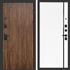 Входная дверь ТВИСТ фл-248 Белый матовый, черная вставка 47451