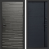 Входная дверь Ривьера фл-248 Черный кварц, вставка черный молдинг 47589
