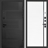 Входная металлическая дверь Фаворит фл-248 Белый матовый, черная вставка 47656