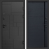 Входная дверь Квадро фл-248 Черный кварц, вставка черный молдинг 47861