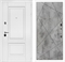 Входная дверь Интеко Афина Белая Лучи Бетон светлый 49086
