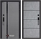 Входная дверь Пиано Смарт 2.0 панель 25 - Бетон светлый, черный молдинг 55453