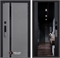 Входная дверь Пиано Смарт 2.0 с зеркалом (тонированное) Максимум - Черный кварц 55470